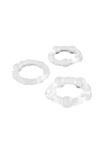 Набор из 3 х колец из силикона прозрачный
