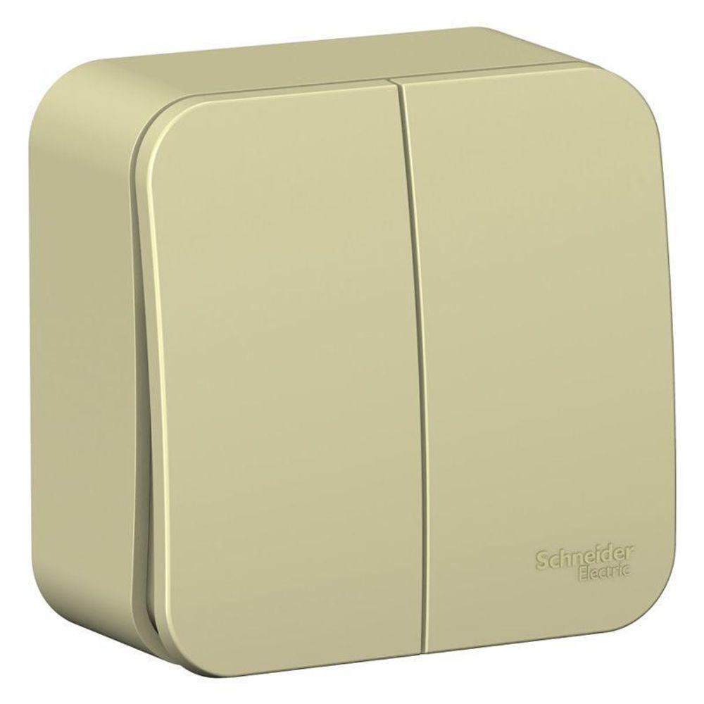 Выключатель 2-кл. ОП Blanca 10А IP20 (сх. 5) 250В с изолир. пластиной беж. SE BLNVA105017 Выключатель 2-кл. ОП Blanca 10А IP20 (сх. 5) 250В с изолир. пластиной беж. SE BLNVA105017