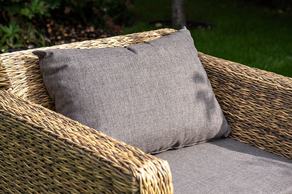 "Капучино" кресло из искусственного ротанга (гиацинт), цвет соломенный