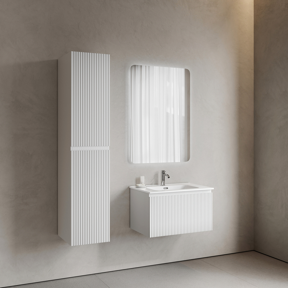 Тумба подвесная Sancos Snob R 1.0 с одним ящиком 690х445х406, Bianco, SNR1.070W