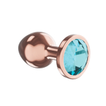 Анальная Пробка Diamond Topaz Shine L Розовое Золото 4026-02lola
