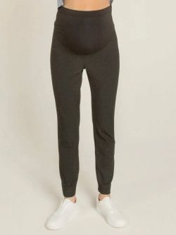 Брюки укороченные 7/8 для беременных 3347 черный