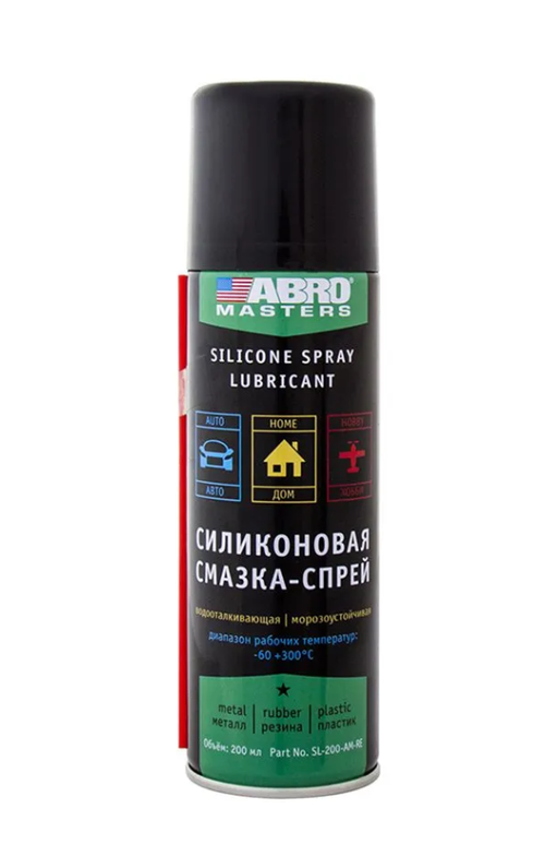 Смазка силиконовая ABRO (200мл) аэрозоль