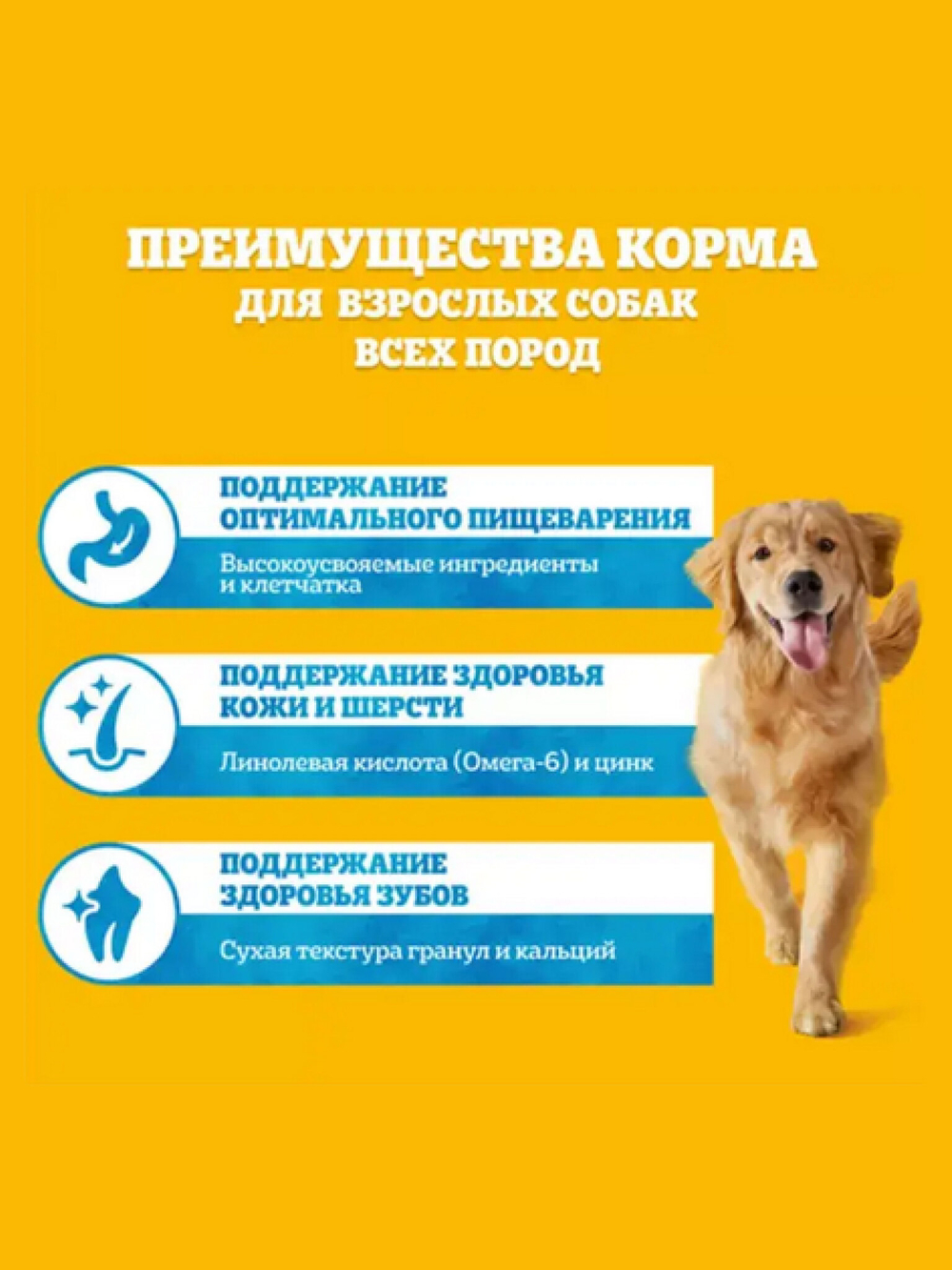 Сухой корм для взрослых собак всех пород. Говядина