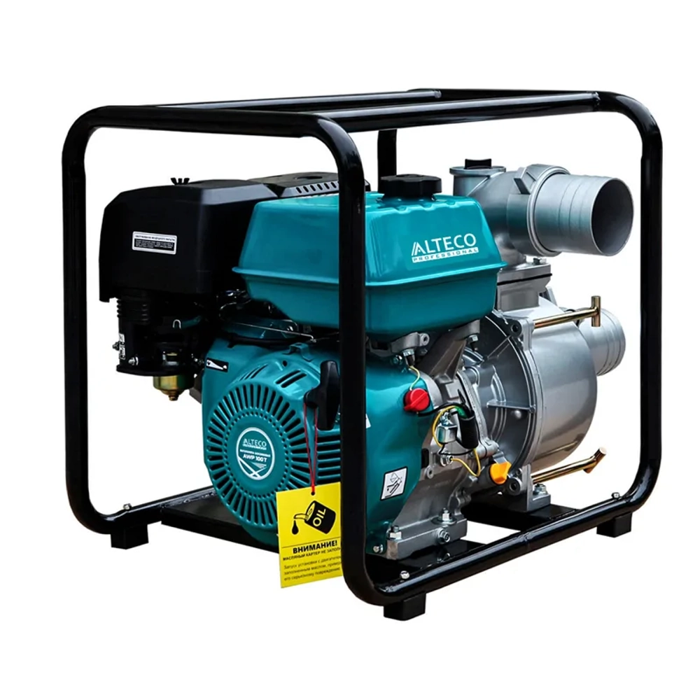 ALTECO Professional AWP100T мотопомпа бензиновая 11 л.с, 1150 л/мин, диаметр 100 мм, 13521
