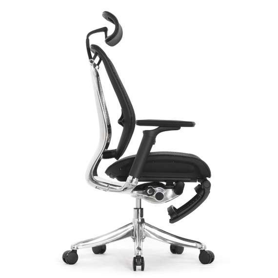 Кресло EXPERT 2 SPRING RSPM 01 (сидение MAX с поднож, подлокотн 6D(360), сетка чёрн/каркас чёрн)