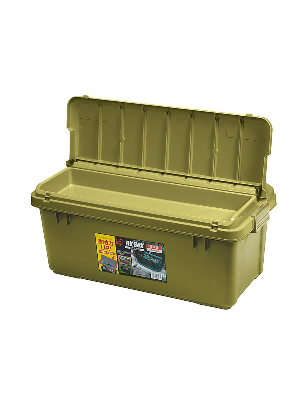 Ящик экспедиционный IRIS RV BOX 800 c двойной разделенной крышкой 79x37x33 см хаки