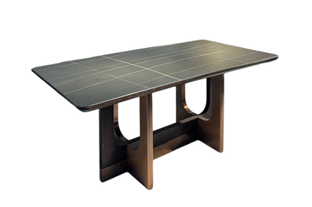 Стол обеденный Ist Casa Астория, 180х90х76 см, черный мрамор