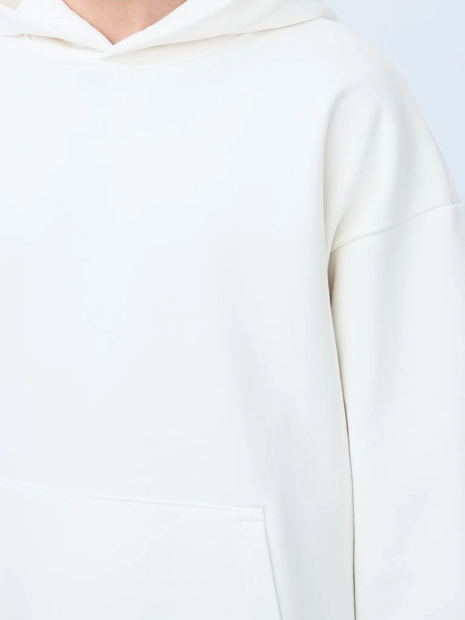 Худи оверсайз без начеса (молочный)