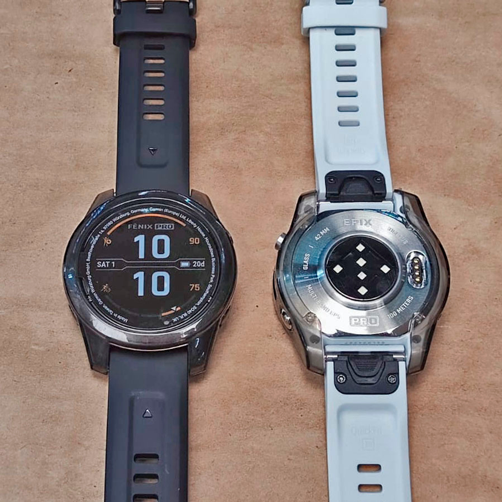 Чехол бампер для Garmin Fenix 7S / 7S Pro / Epix Pro 42мм (черный)