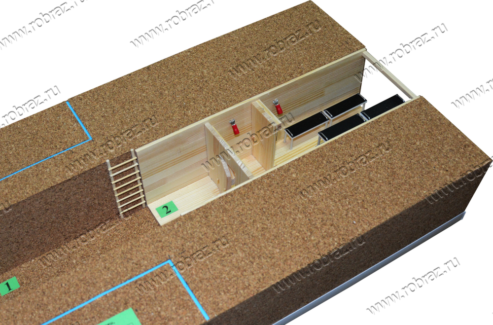 Макет простейшего укрытия