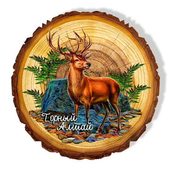 Магнит спил "Олень"