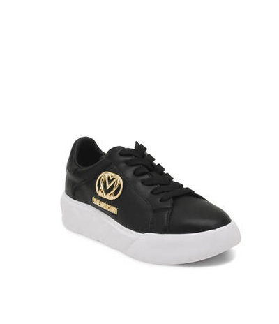 Кожаные кроссовки Love Moschino - черный(JA15914G0HIA0)