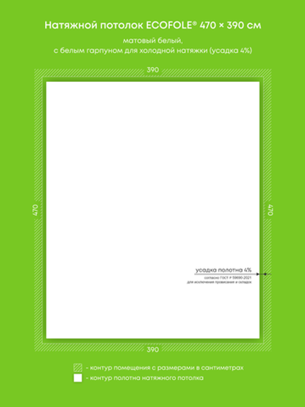 Натяжные потолки 18.3 м2, 18.3 м2