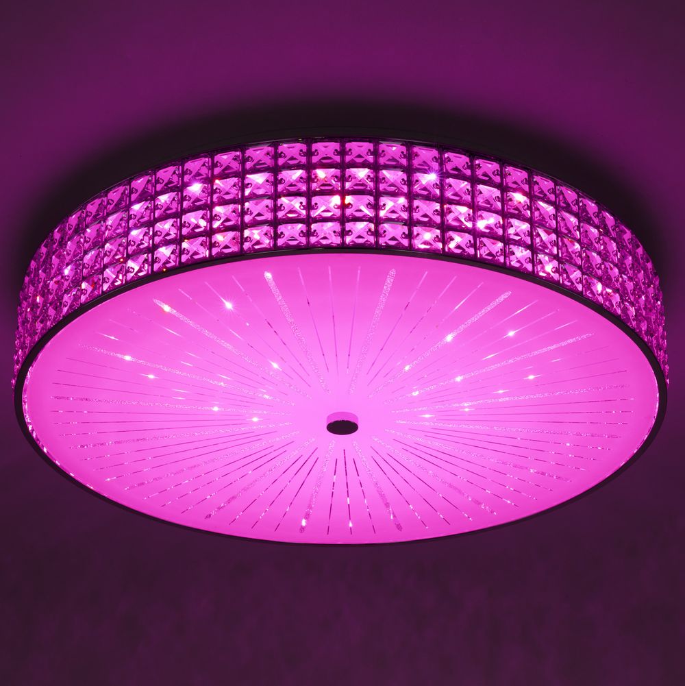 Citilux Портал CL32410G1 LED RGB Люстра хрустальная с пультом Хром