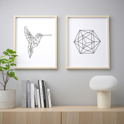 IKEA BILD  (ИКЕА БИЛД)  -  Плакат, геометрический, 40x50 см