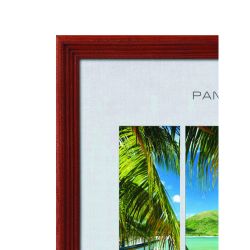 Фоторамка Image Art С18 20х20 деревянная из сосны, цвет красное дерево, вставка-прозрачный пластик