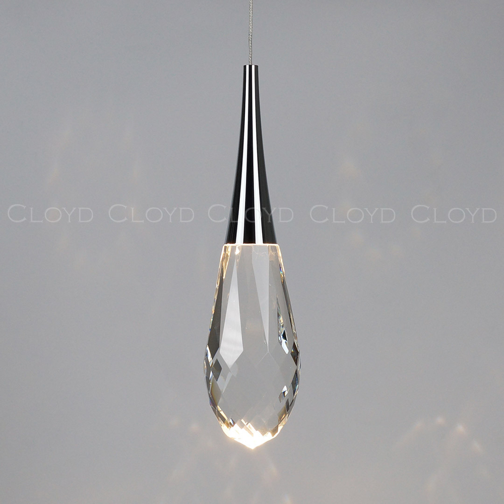 Подвесной светильник Cloyd IONIC P1 / выс. 32 см - хром (арт.11565)