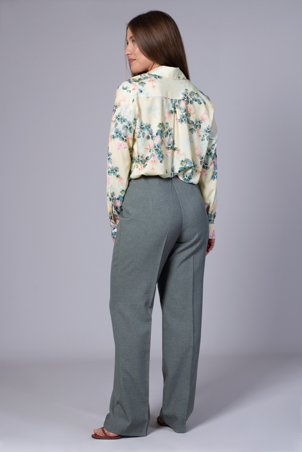 Блузка женская 3724зп, Цветы #176Цг093724зп