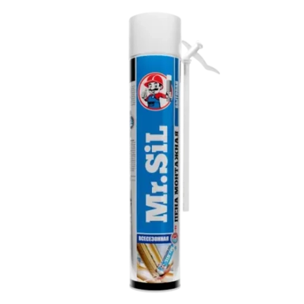 Mr.Sil Монтажная пена бытовая 750мл всесезонная