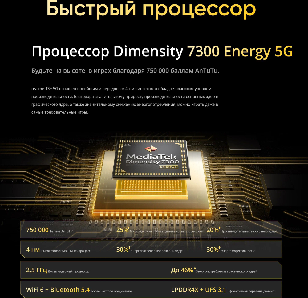 Смартфон Realme 13+ 12/256ГБ, Dual nano SIM, Ростест, dark purple