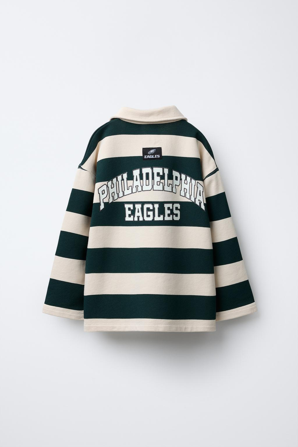 Толстовка поло в полоску с принтом philadelphia eagles © nfl