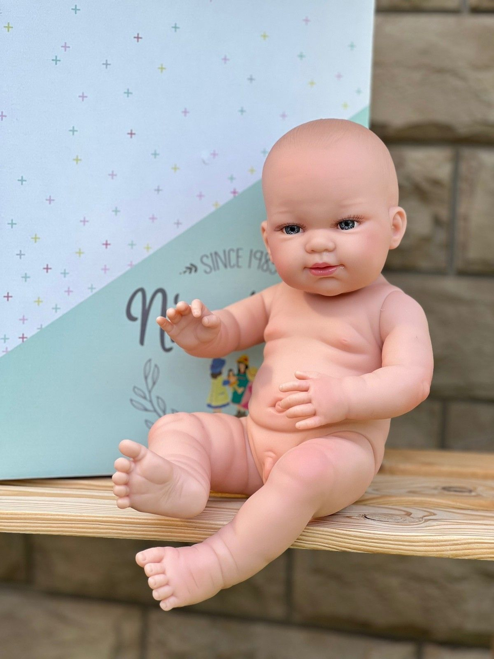 Кукла Реборн Nines 37см Baby виниловая (N0231)