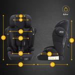 Автокресло группы 1/2/3 Osann Flux Isofix Klima, Black