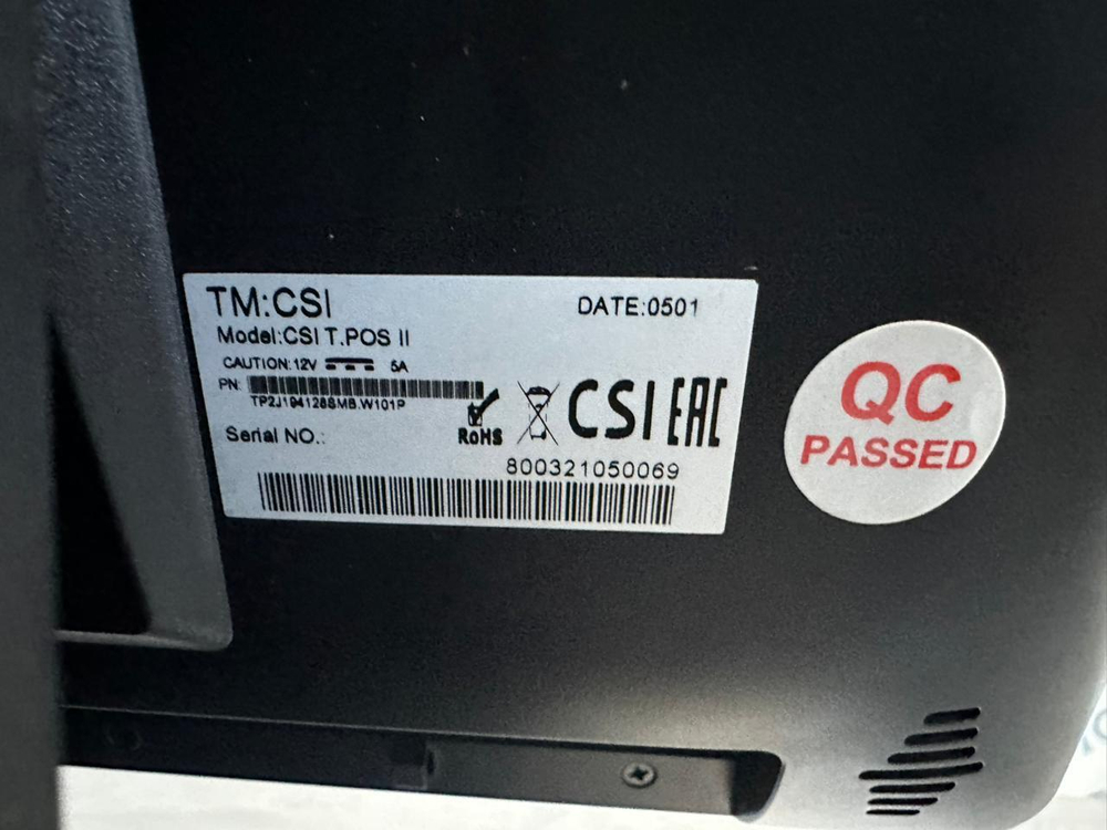 Моноблок сенсорный CSI T-POS II терминал с гостевым экраном