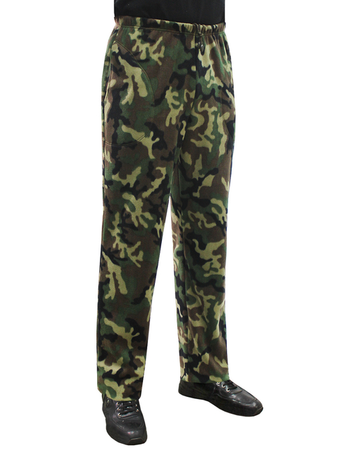 Брюки мужские BVR-SPORT Флис Зеленый КМФ