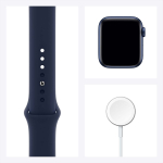 Часы Apple Watch Series 6 40 mm Blue Aluminum Case/Deep Navy Sport Band