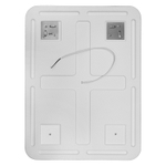 Зеркало Loranto Дина 68,5х89 с подсветкой, сенсорный выключатель с функцией диммера (CS00098008)