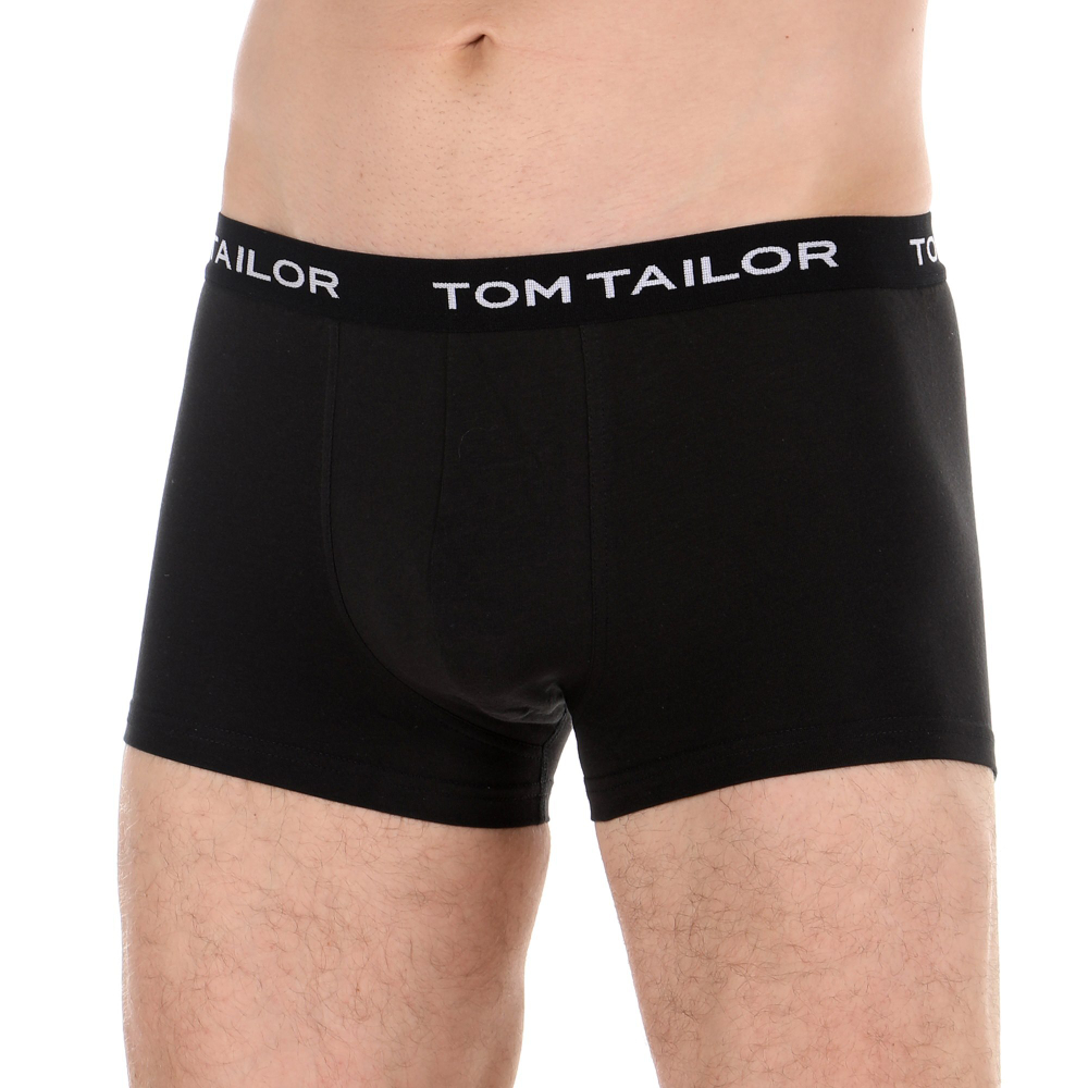 Мужские трусы боксеры набор 3в1 (красные, черные, голубые) Tom Tailor 70162/6061 358