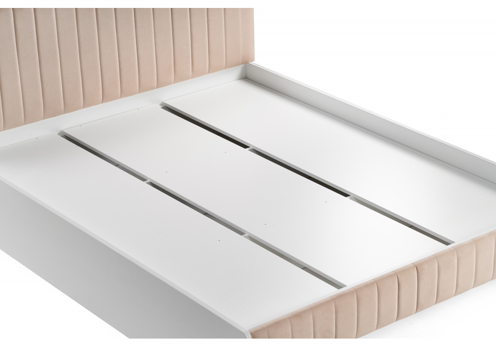 Кровать Woodville Briton 160х200 с настилом белая