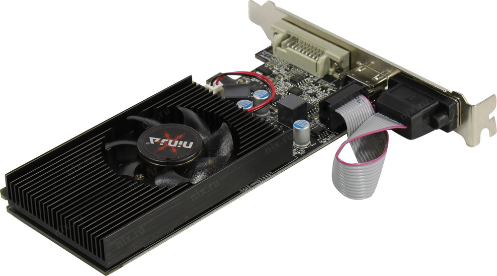 Видеокарта 1Gb GDDR3 Ninja GT610 D-Sub+DVI+HDMI