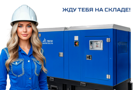 Дизельный генератор ТСС АД-50C-Т400-1РКМ15 в шумозащитном кожухе
