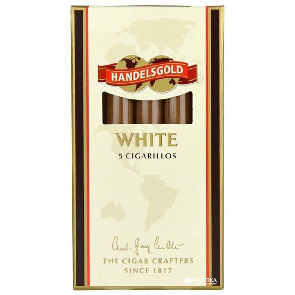 Сигариллы Handelsgold White (Кокос) с деревянным мундштуком