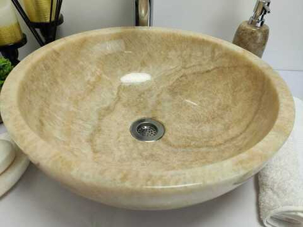 Раковина из оникса Bowl Yellow TinLip BO-60323 40*40*15