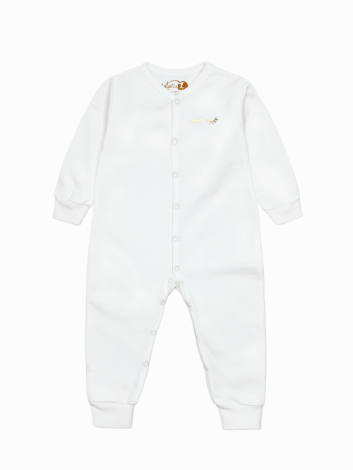 Утепленный комбинезон Sleep Milk реснички (68,74)