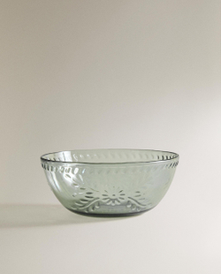 Zara Home миска из пластика, цвет зелёный, 15.6 см