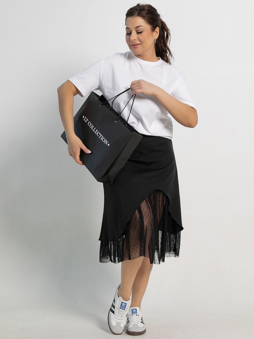 Юбка Виттория (черная) Ю15110-3М LT Collection