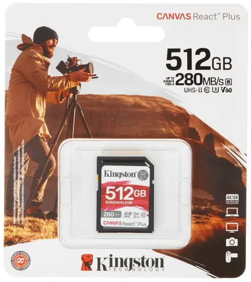 Карта памяти Kingston SDR2V6/512GB 512 Гб