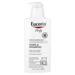 Eucerin, Baby, гель для душа и шампунь, без аромат, 400 мл (13,5 жидких унций)