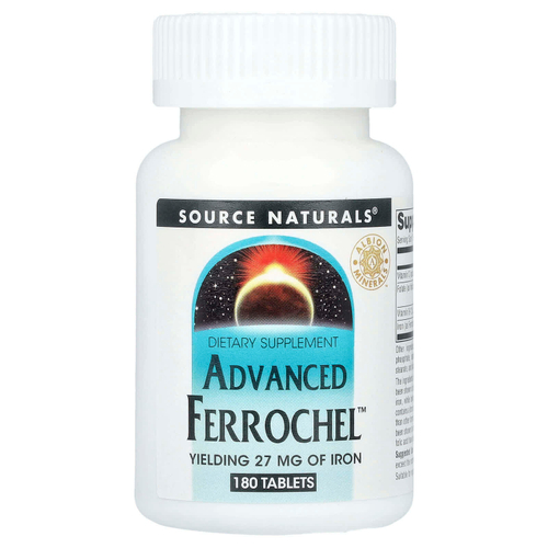 Source Naturals, Advanced Ferrochel™, 180 таблеток
