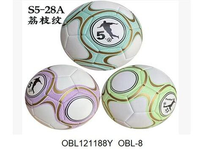 Мяч футбольный 5 размер, PU, микс цветов, сет. OBL-8
