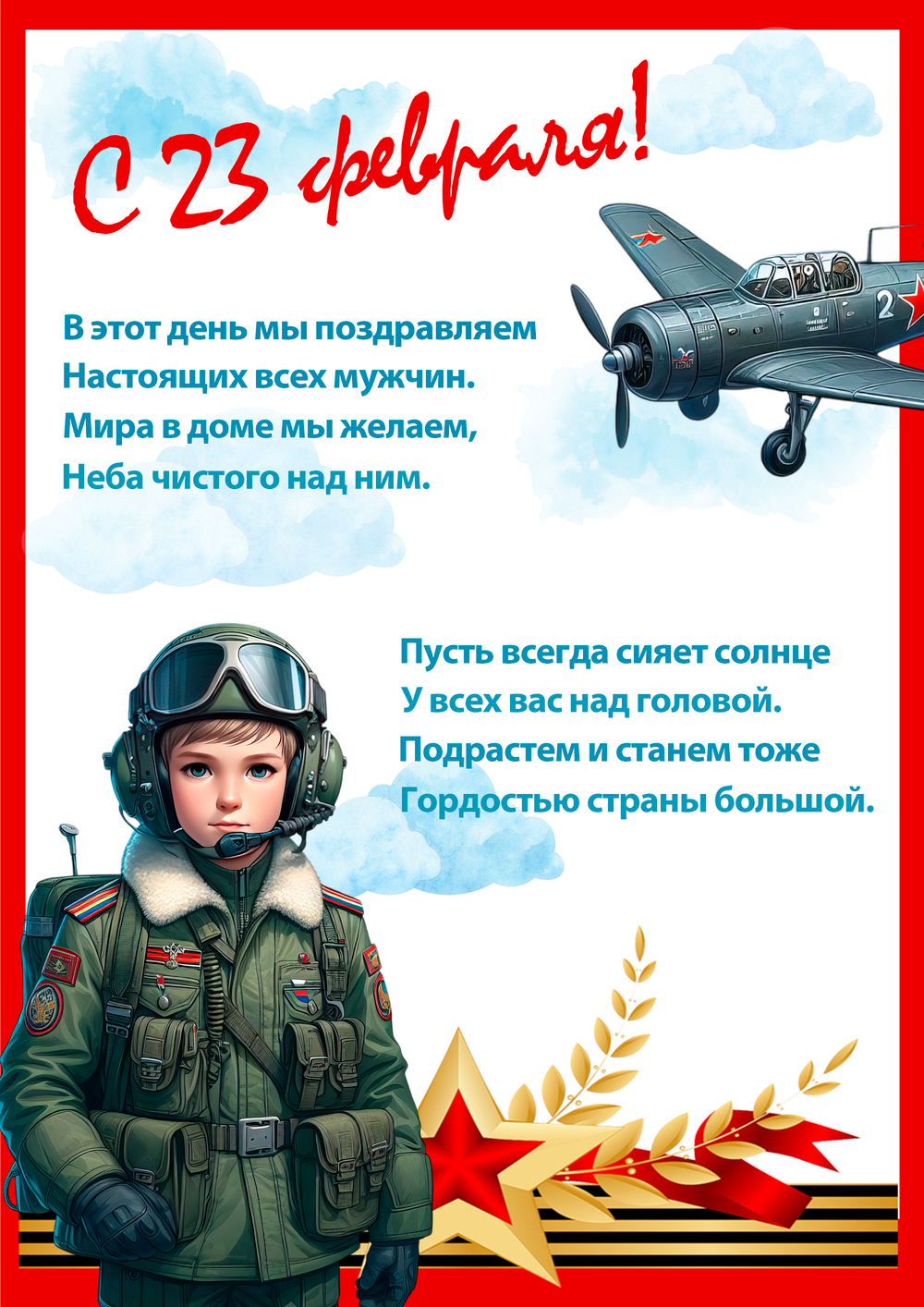 Плакат для мальчика