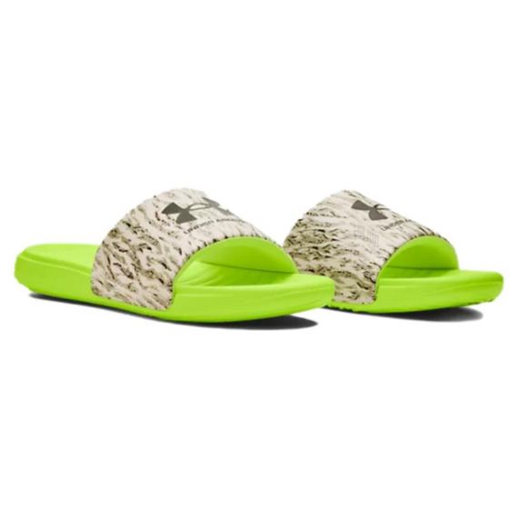 Under Armour Ansa Graphic Slide 'Lime Surge Tiger Camo'