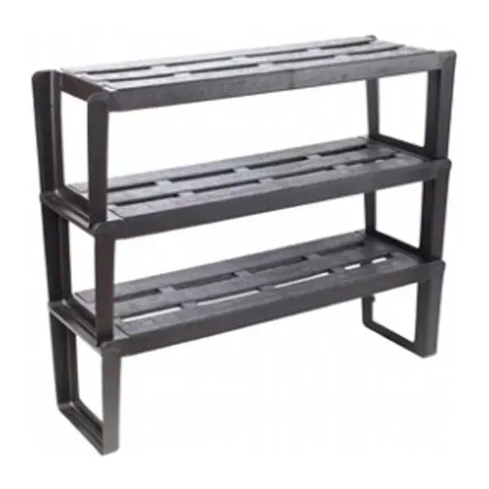 Этажерка для обуви Slip 3-х секционная (шоколадный)