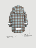Куртка утеплённая Mjölk Blue Check, утеплитель 120гр/м2
