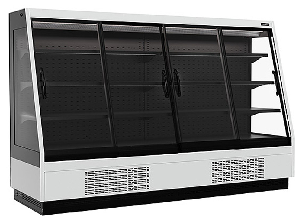 Горка холодильная Carboma F16-08 VV 2,5-1 0030 STANDARD фронт X1 версия 2.0 9006-9005